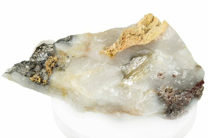 Native Gold Formation in Quartz - Morocco #296652